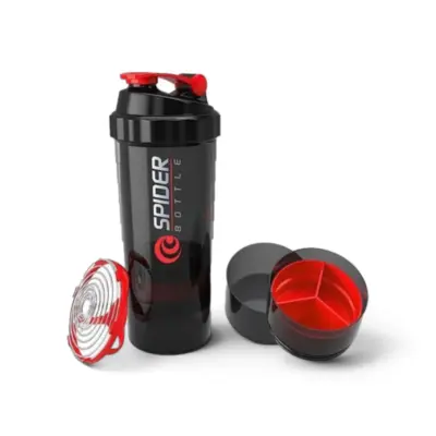 3-in-1 Spider Shaker Bottle 500ml protein mixer