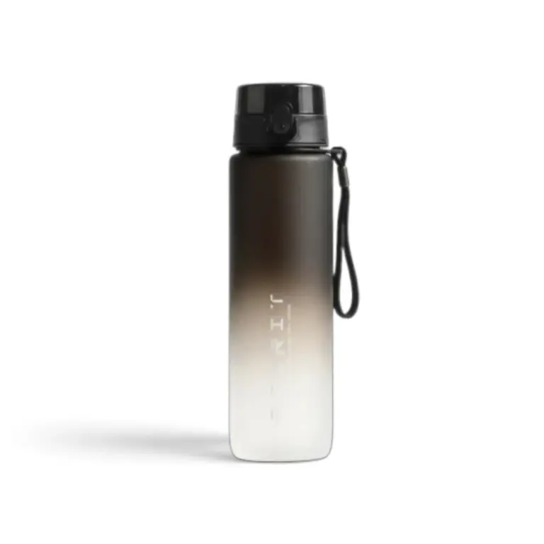 Spirit Motivational Sports Water Bottle 650ml black white