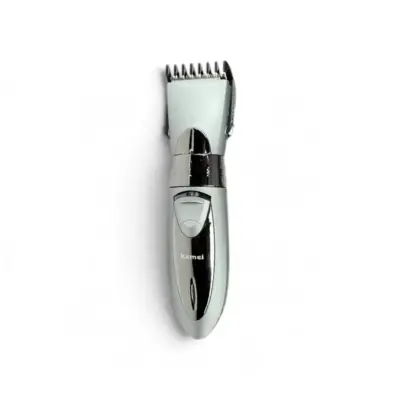 Kemei KM-605 Rechargeable Hair Trimmer Silver